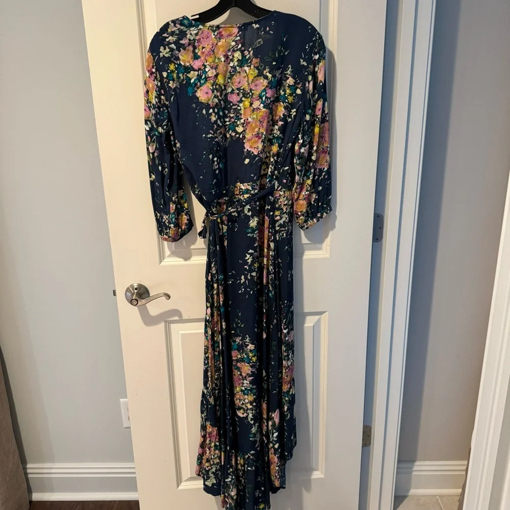 Love stitch Floral blue Midi Dress - Zimmermann lookalike | Medium - Picture 7 of 8